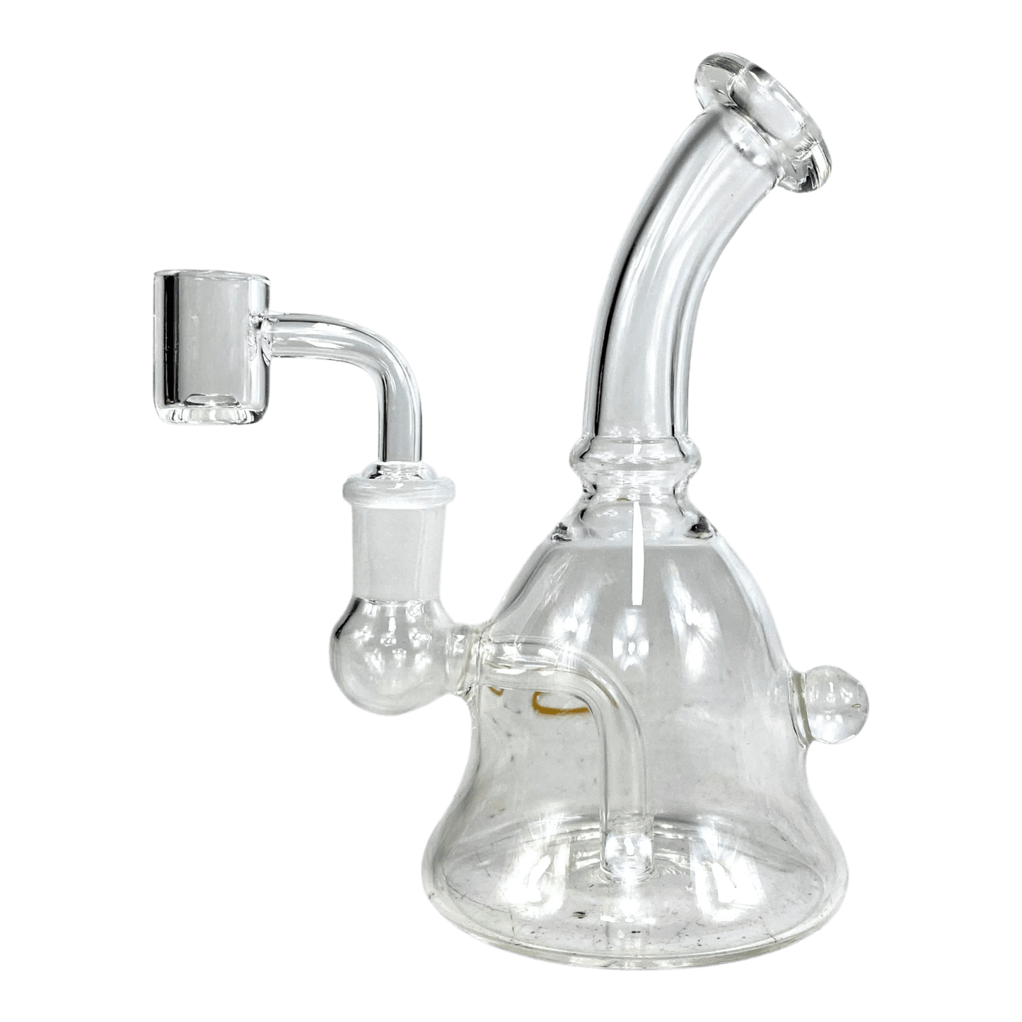 Mini Bell Bong and Dab Rig 15cm Clear - The Bong Baron