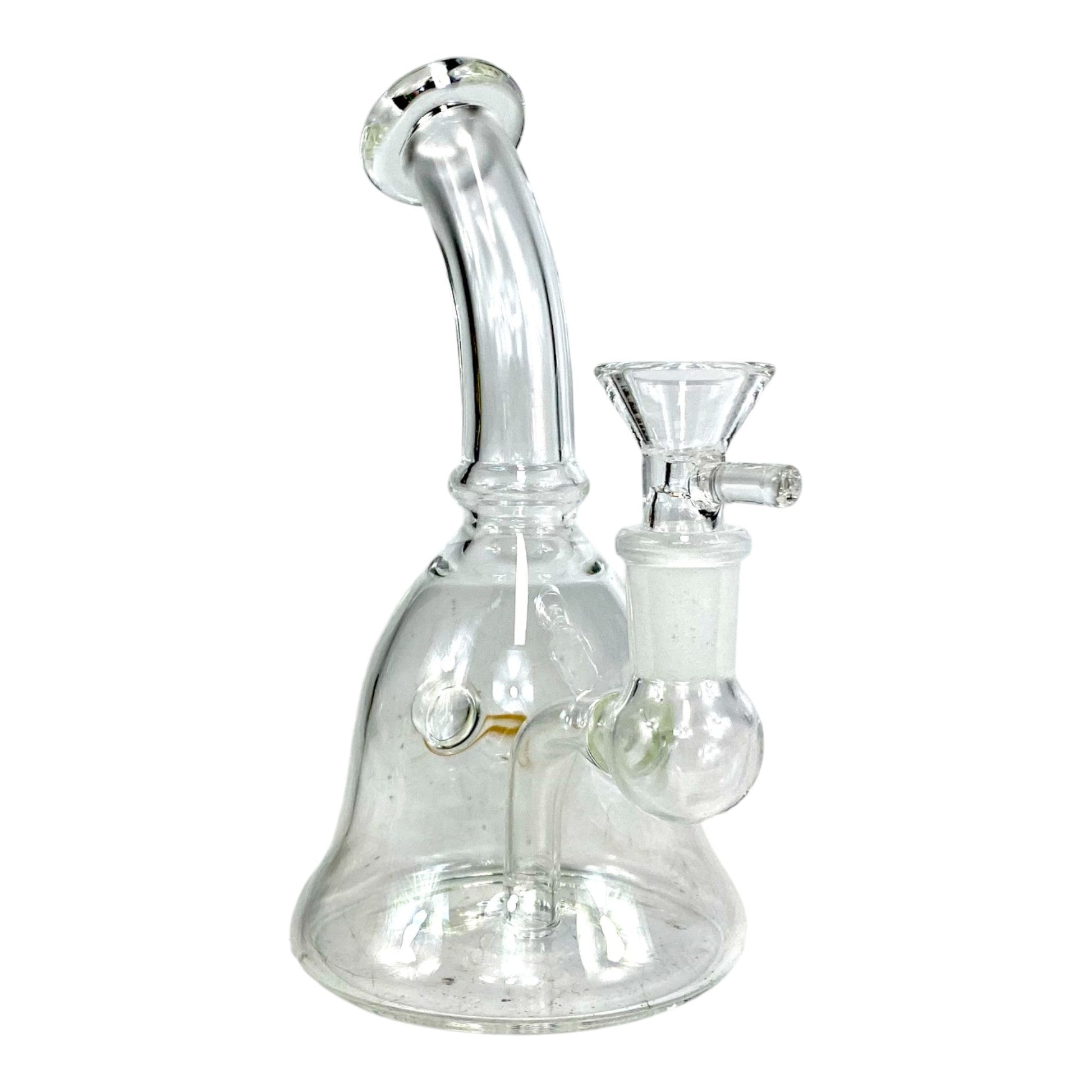 Mini Bell Bong and Dab Rig 15cm Clear - The Bong Baron