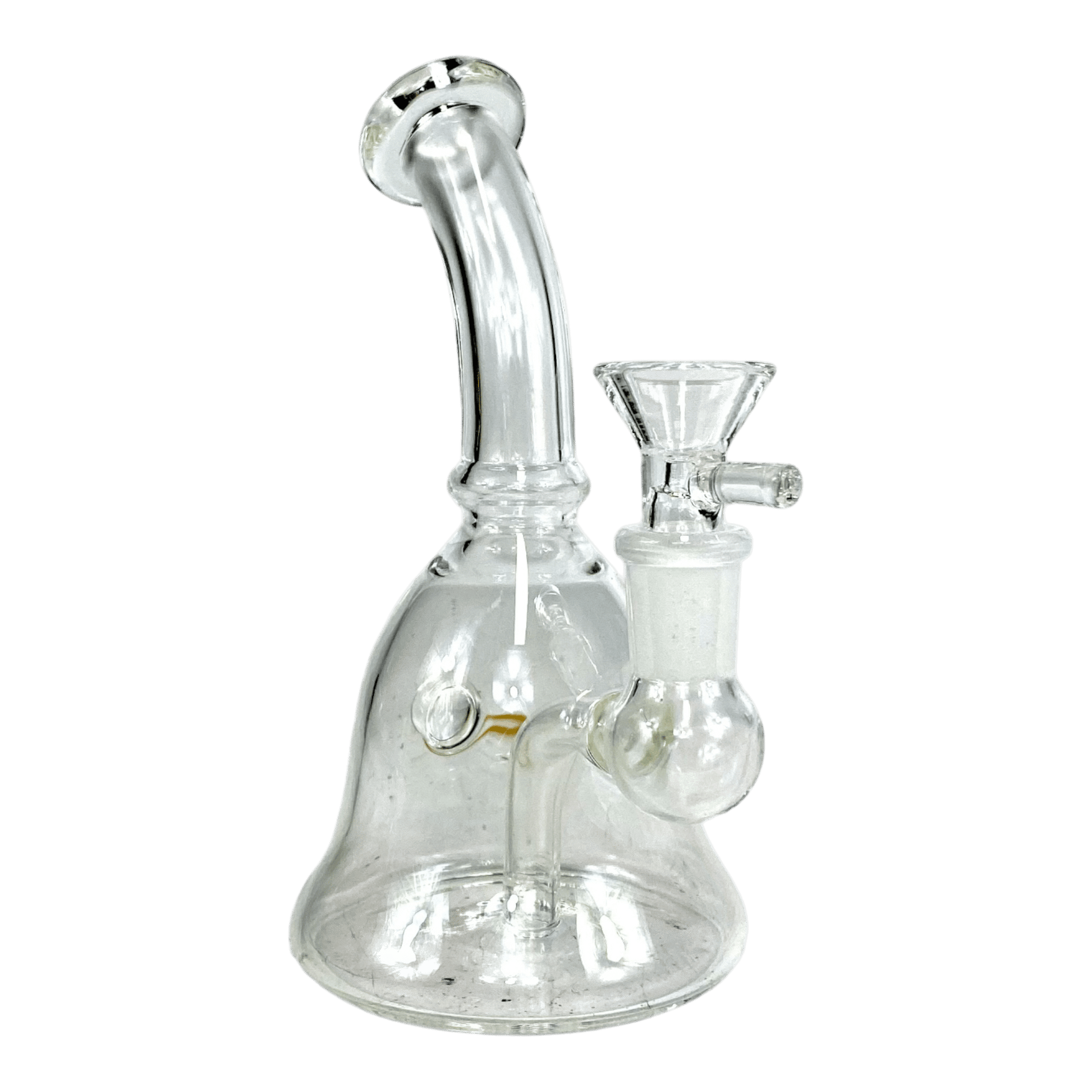 Mini Bell Bong and Dab Rig 15cm Clear - The Bong Baron