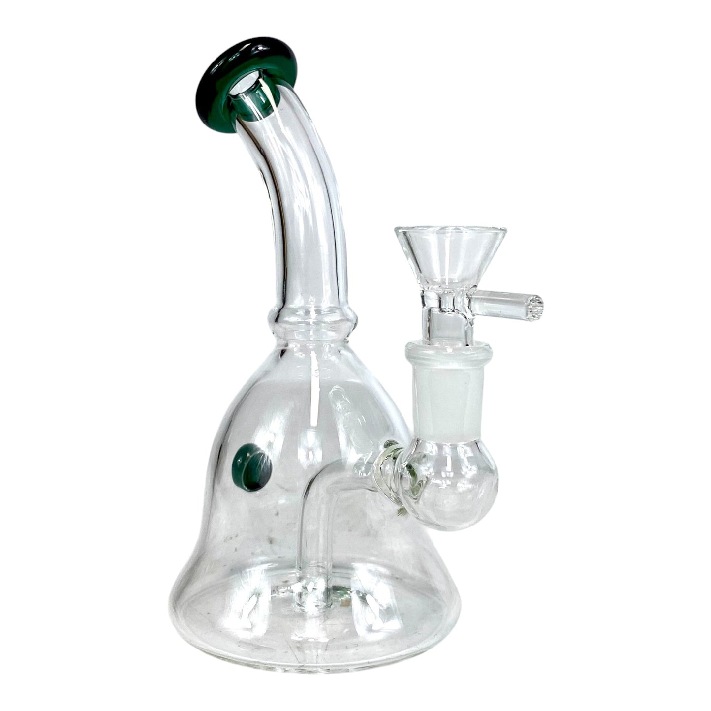 Mini Bell Bong and Dab Rig 15cm Green - The Bong Baron