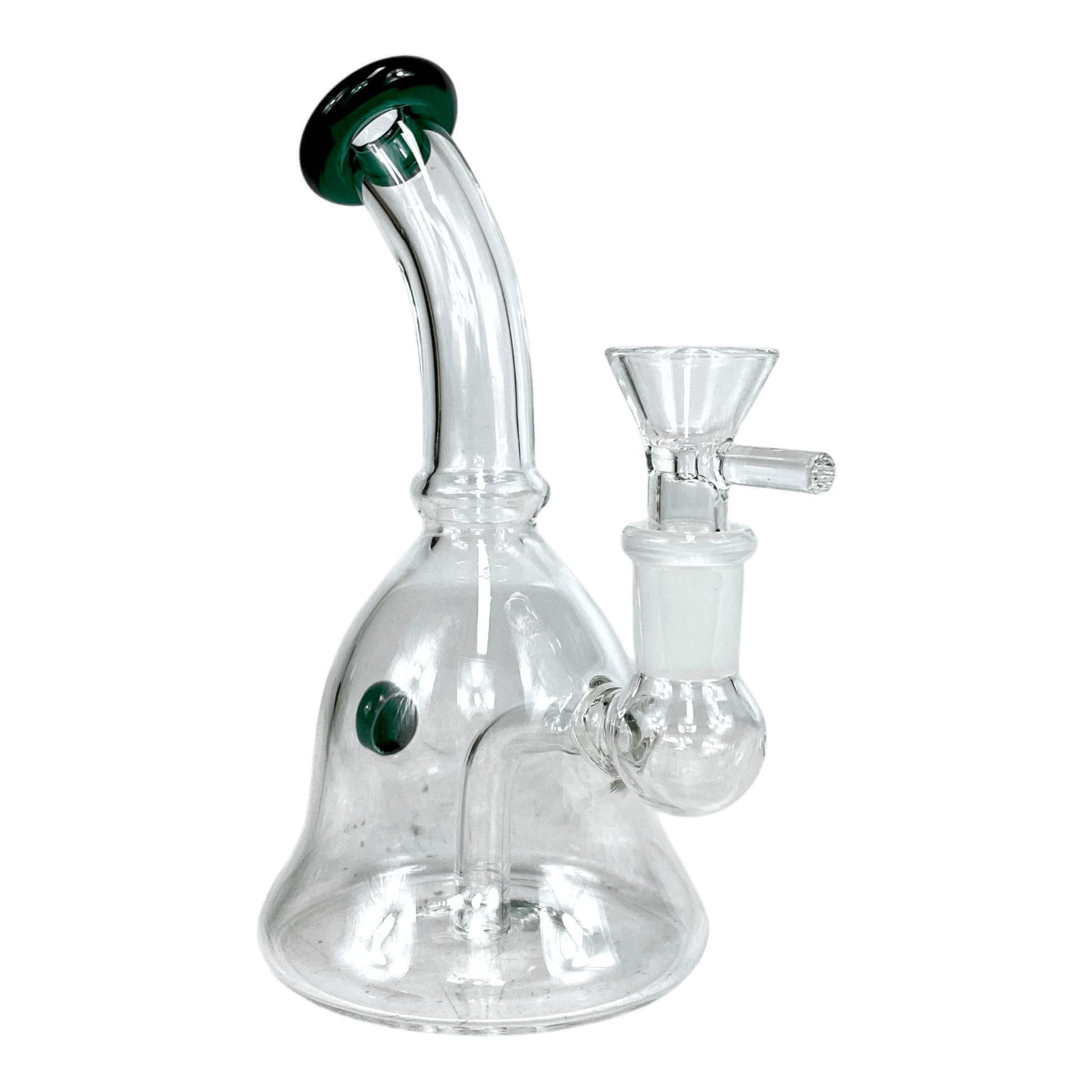 Mini Bell Bong and Dab Rig 15cm Green - The Bong Baron