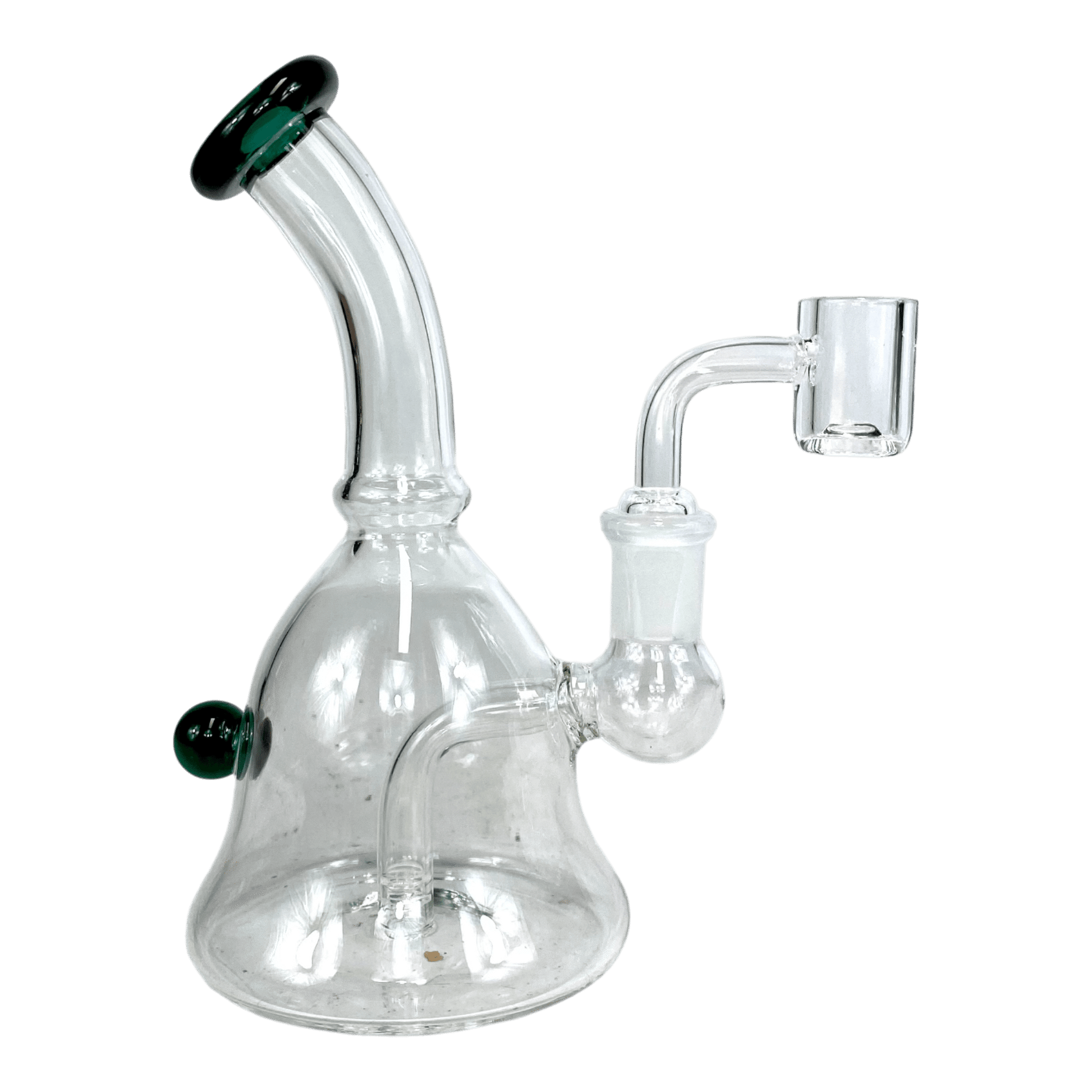 Mini Bell Bong and Dab Rig 15cm Green - The Bong Baron