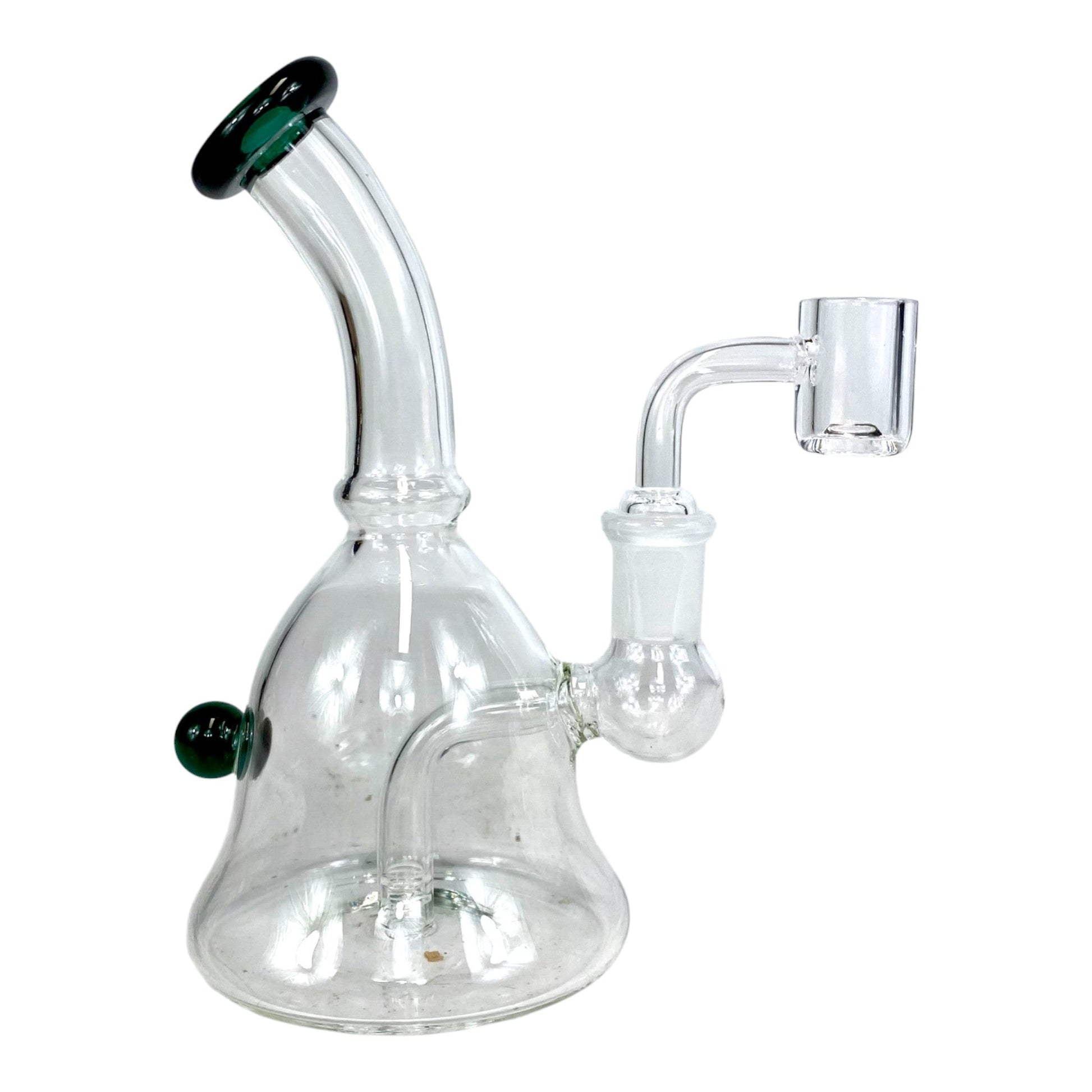 Mini Bell Bong and Dab Rig 15cm Green - The Bong Baron