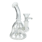 Mini Bell Bong and Dab Rig 15cm – White - The Bong Baron