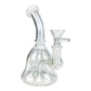 Mini Bell Bong and Dab Rig 15cm – White - The Bong Baron