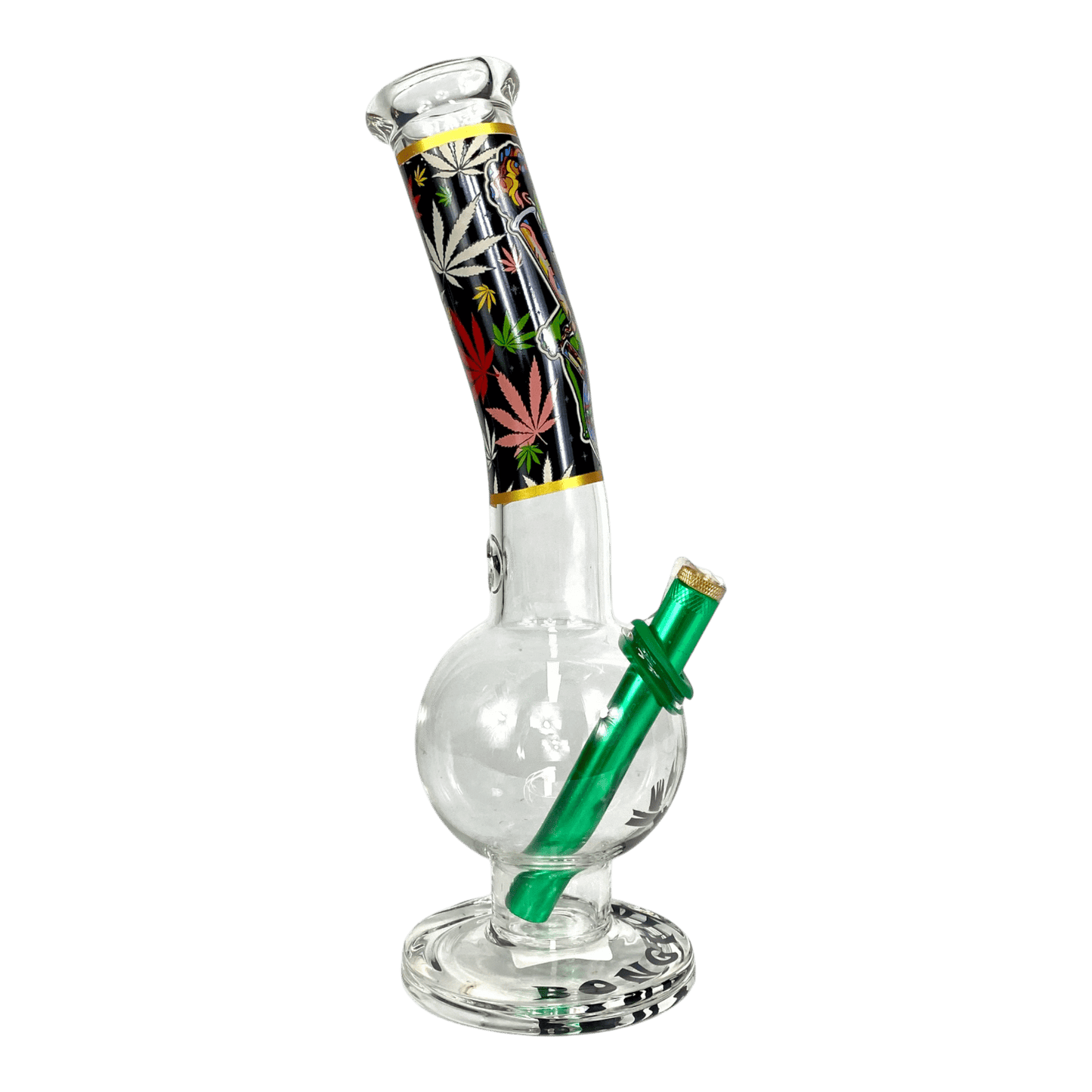 MWP Alien Bongfire Glass Bottom Bonza Bong 28cm - The Bong Baron