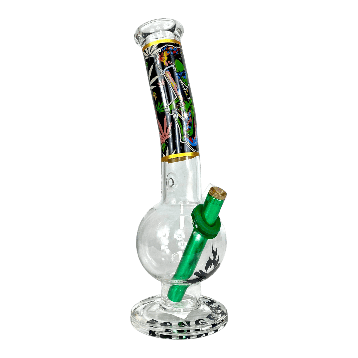 MWP Alien Bongfire Glass Bottom Bonza Bong 28cm - The Bong Baron