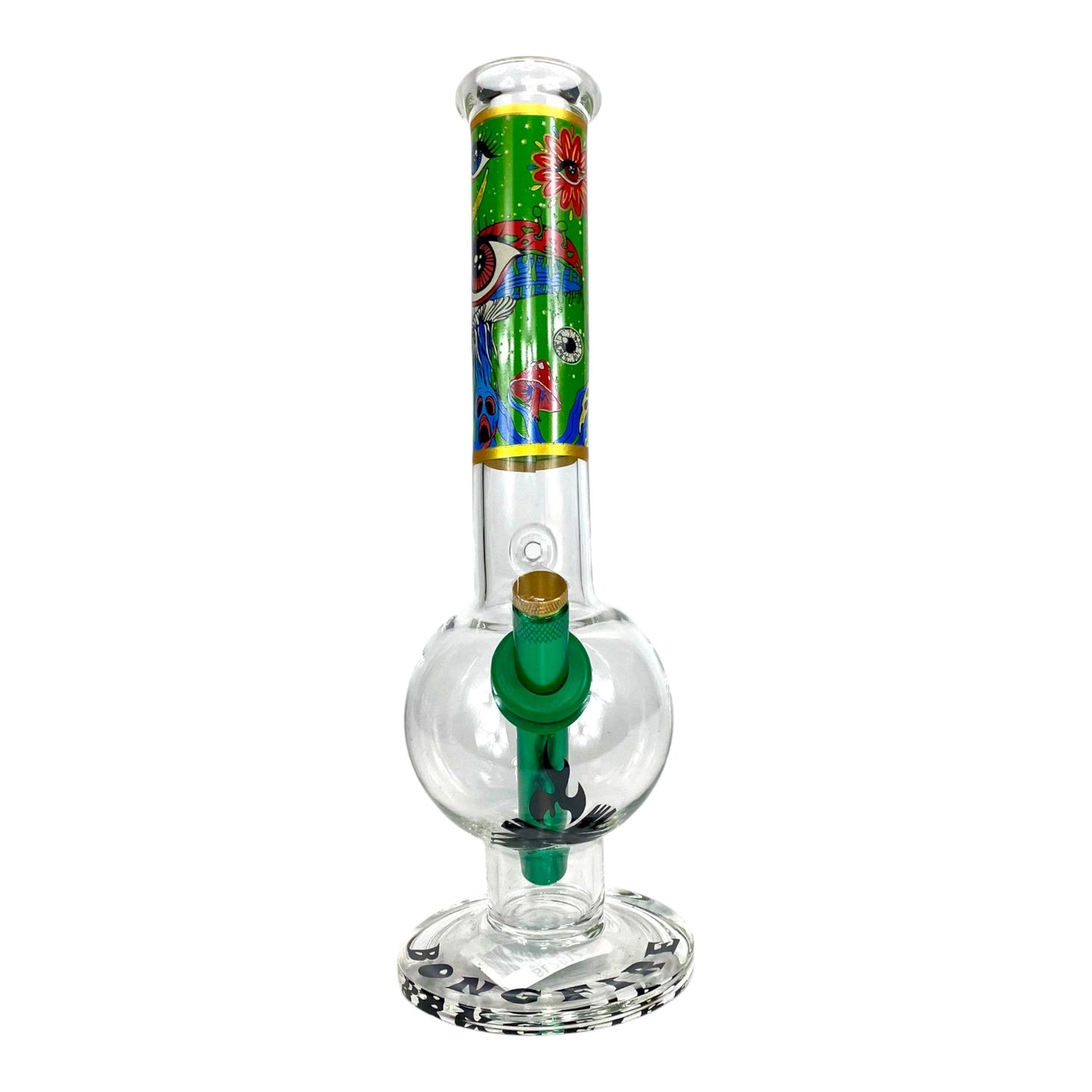 MWP Eye See You Bongfire Glass Bottom Bonza Bong 28cm - The Bong Baron