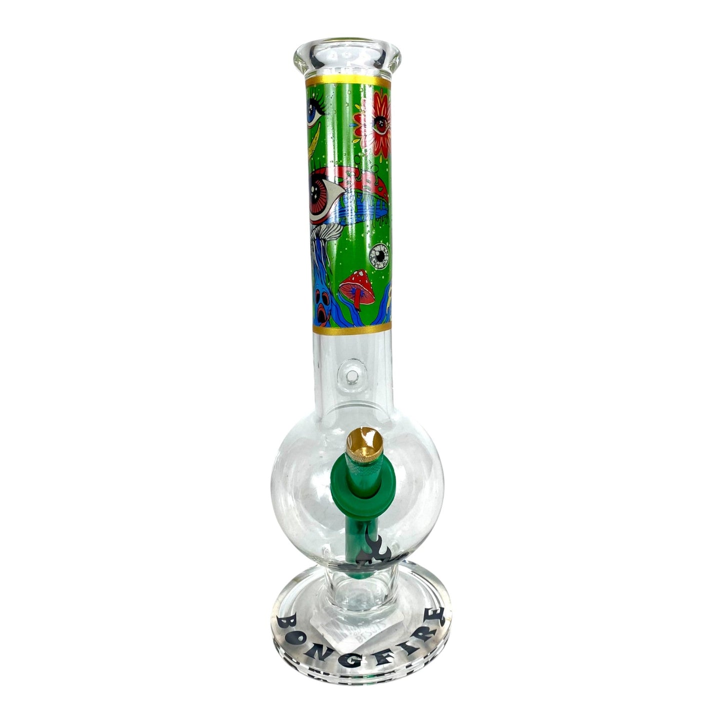 MWP Eye See You Bongfire Glass Bottom Bonza Bong 28cm - The Bong Baron