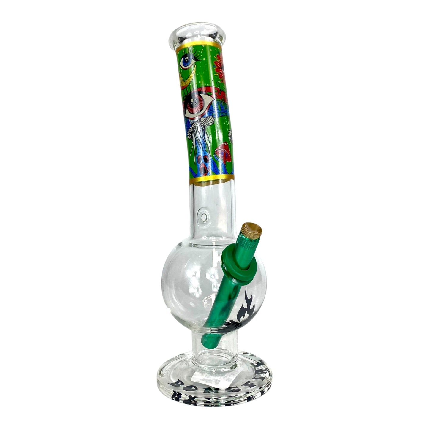 MWP Eye See You Bongfire Glass Bottom Bonza Bong 28cm - The Bong Baron