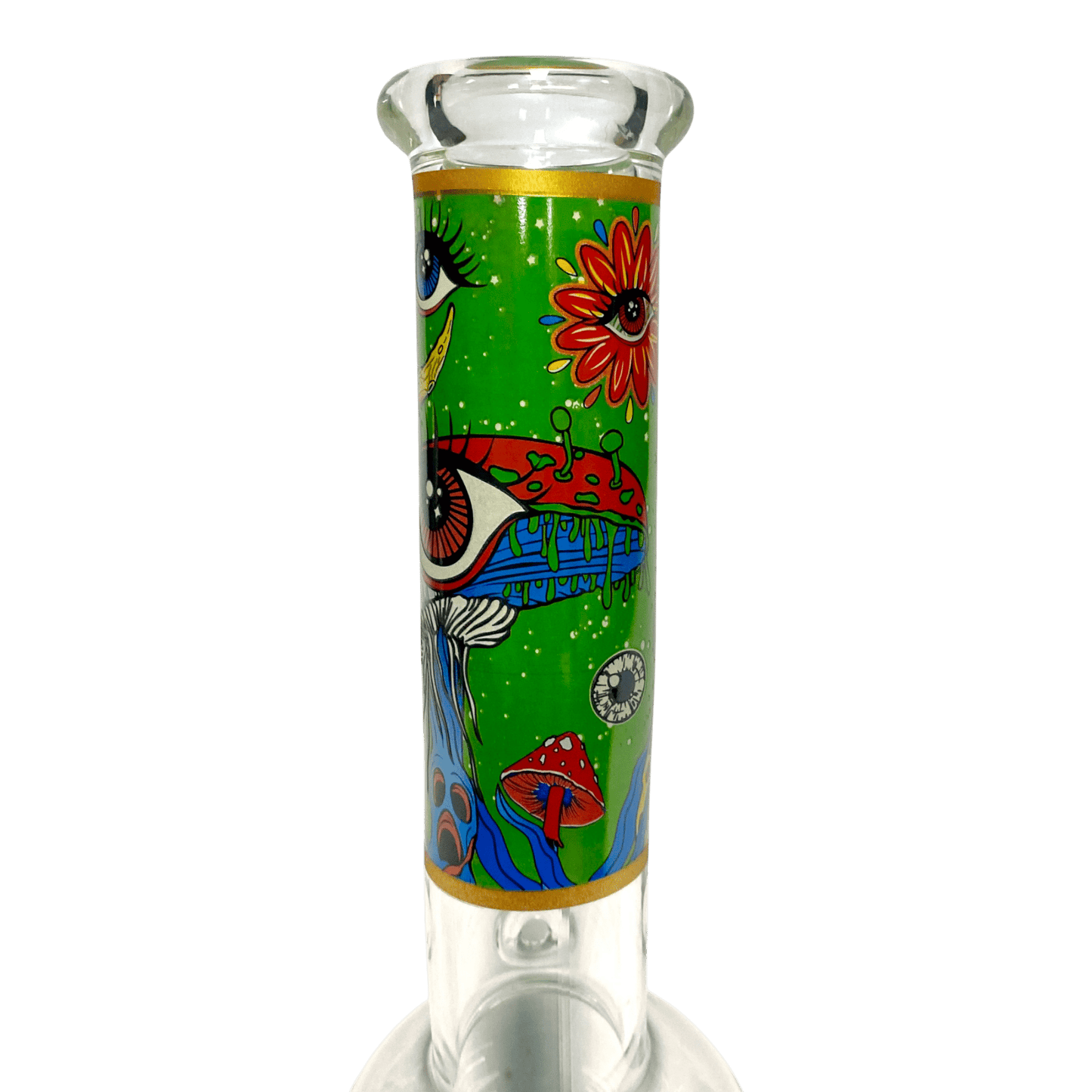 MWP Eye See You Bongfire Glass Bottom Bonza Bong 28cm - The Bong Baron