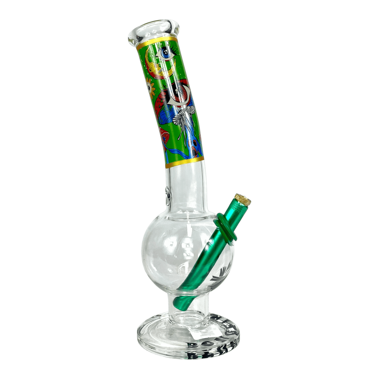 MWP Eye See You Bongfire Glass Bottom Bonza Bong 28cm - The Bong Baron