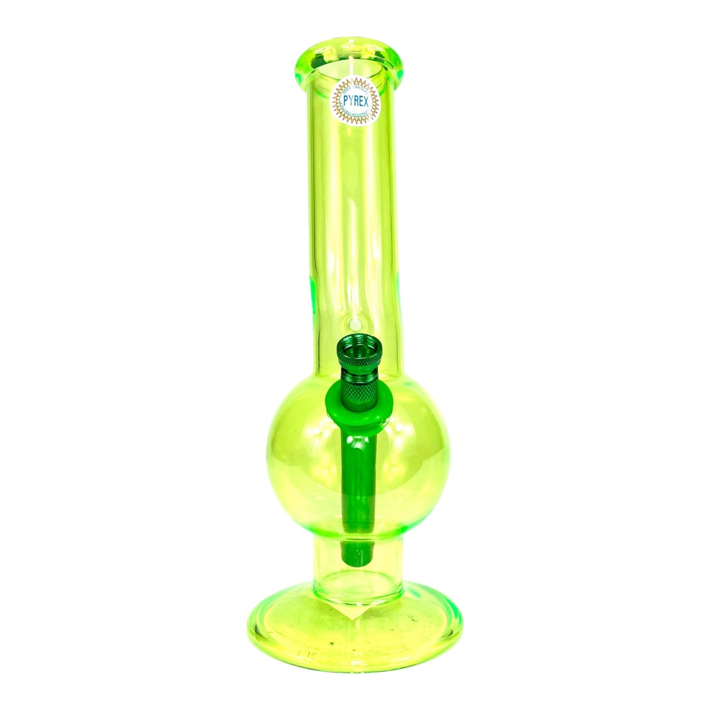 MWP Fluorescent Green Bonza Boing 28cm - The Bong Baron