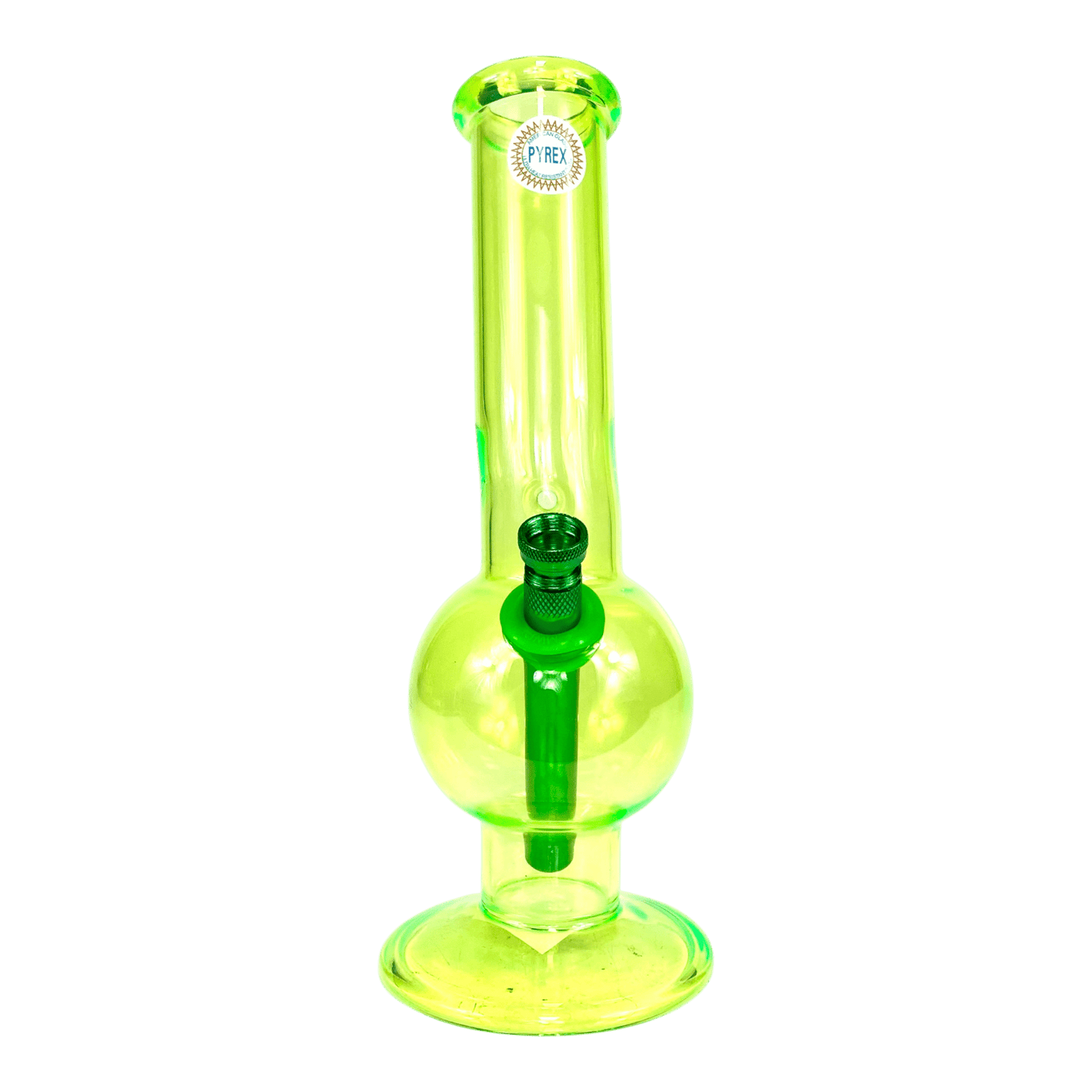 MWP Fluorescent Green Bonza Boing 28cm - The Bong Baron
