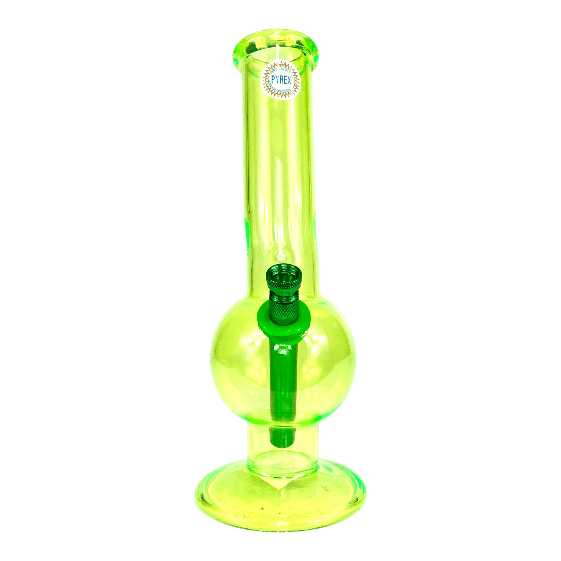 MWP Fluorescent Green Bonza Boing 28cm - The Bong Baron