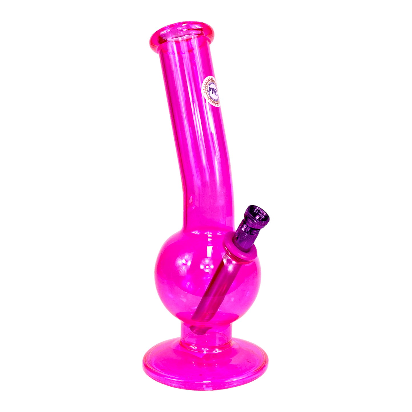 MWP Fluorescent Pink Bonza Bong 28cm - The Bong Baron