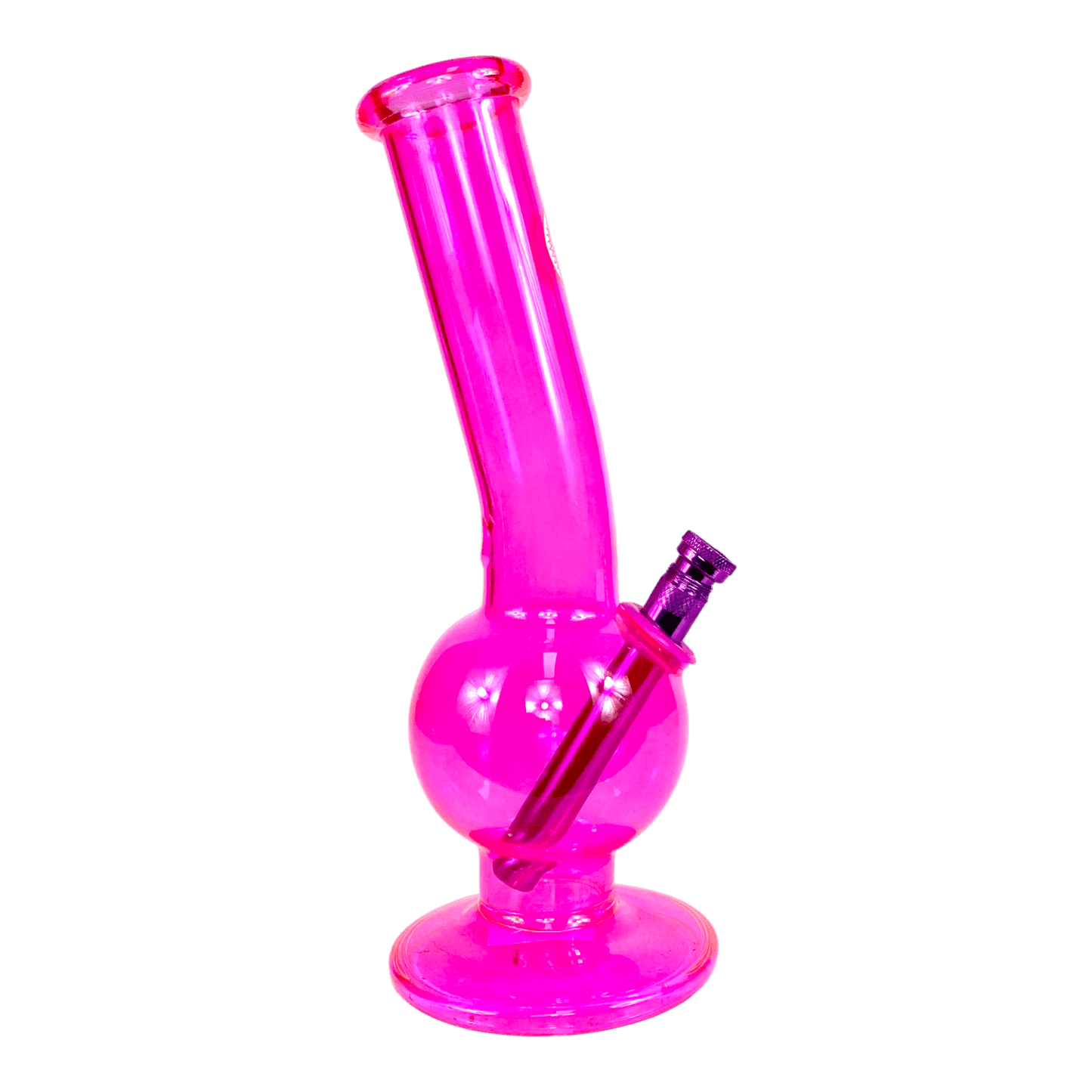 MWP Fluorescent Pink Bonza Bong 28cm - The Bong Baron