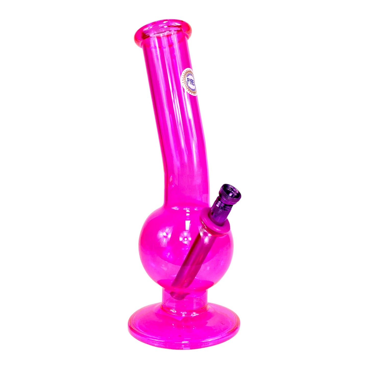 MWP Fluorescent Pink Bonza Bong 28cm - The Bong Baron