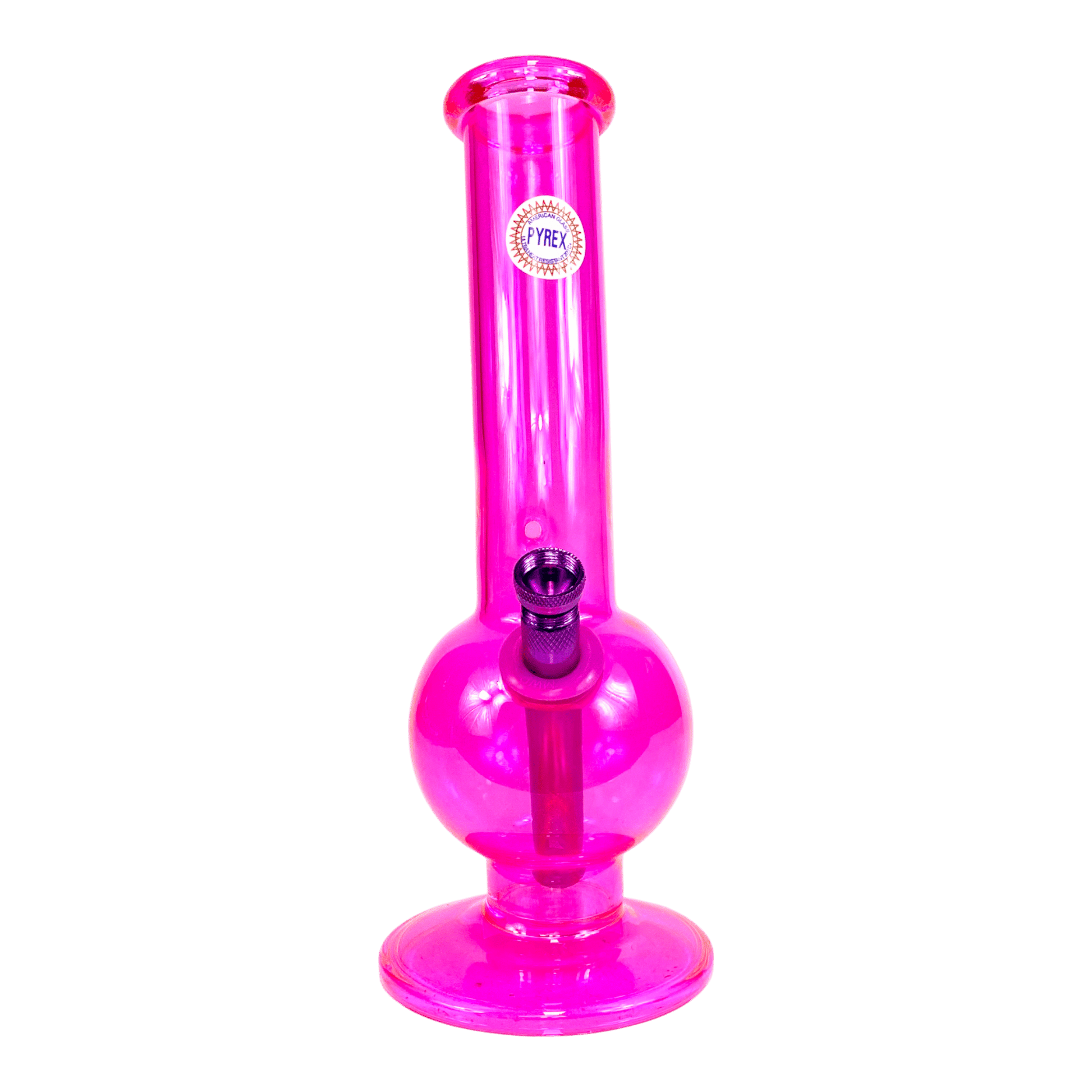 MWP Fluorescent Pink Bonza Bong 28cm - The Bong Baron