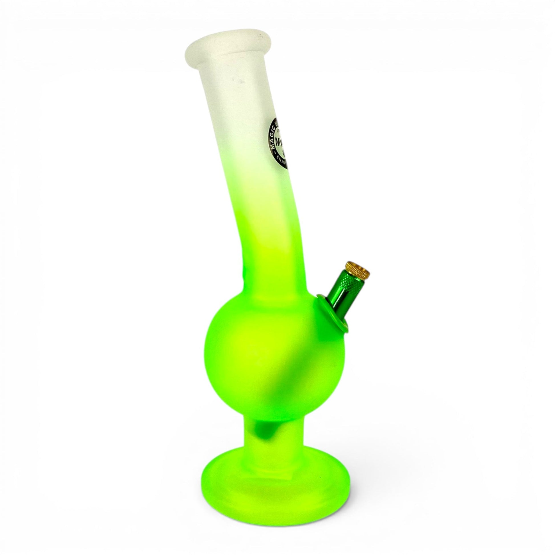 MWP Green Colour Fade Bubble Bong 28cm - The Bong Baron