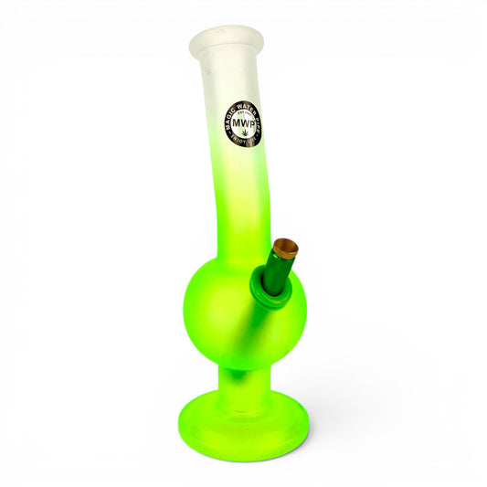 MWP Green Colour Fade Bubble Bong 28cm - The Bong Baron