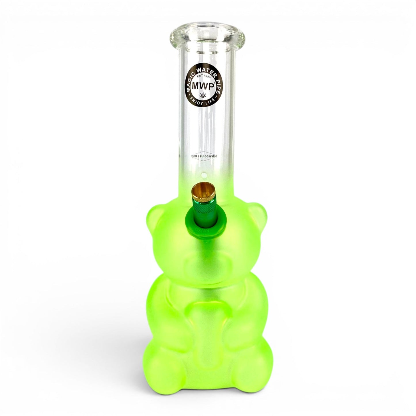 MWP Green Gummy Bear Bong 27cm - The Bong Baron