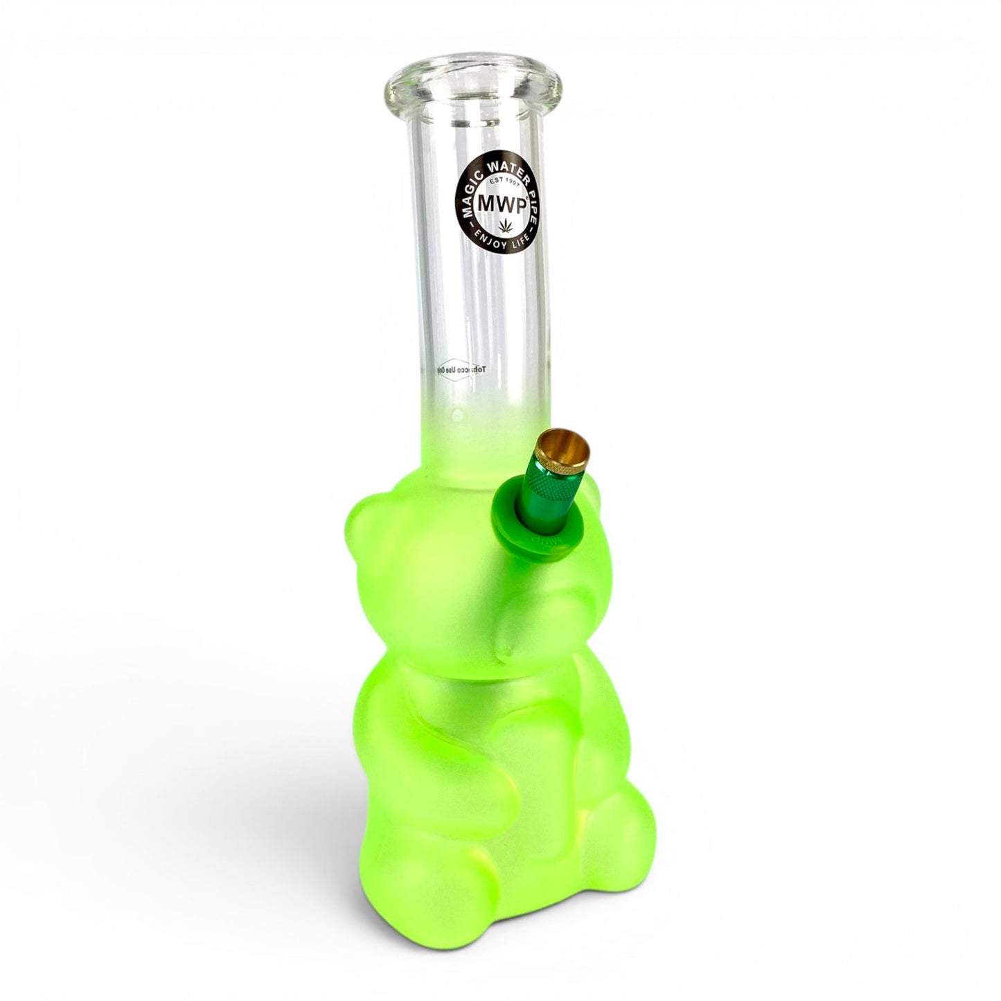 MWP Green Gummy Bear Bong 27cm - The Bong Baron