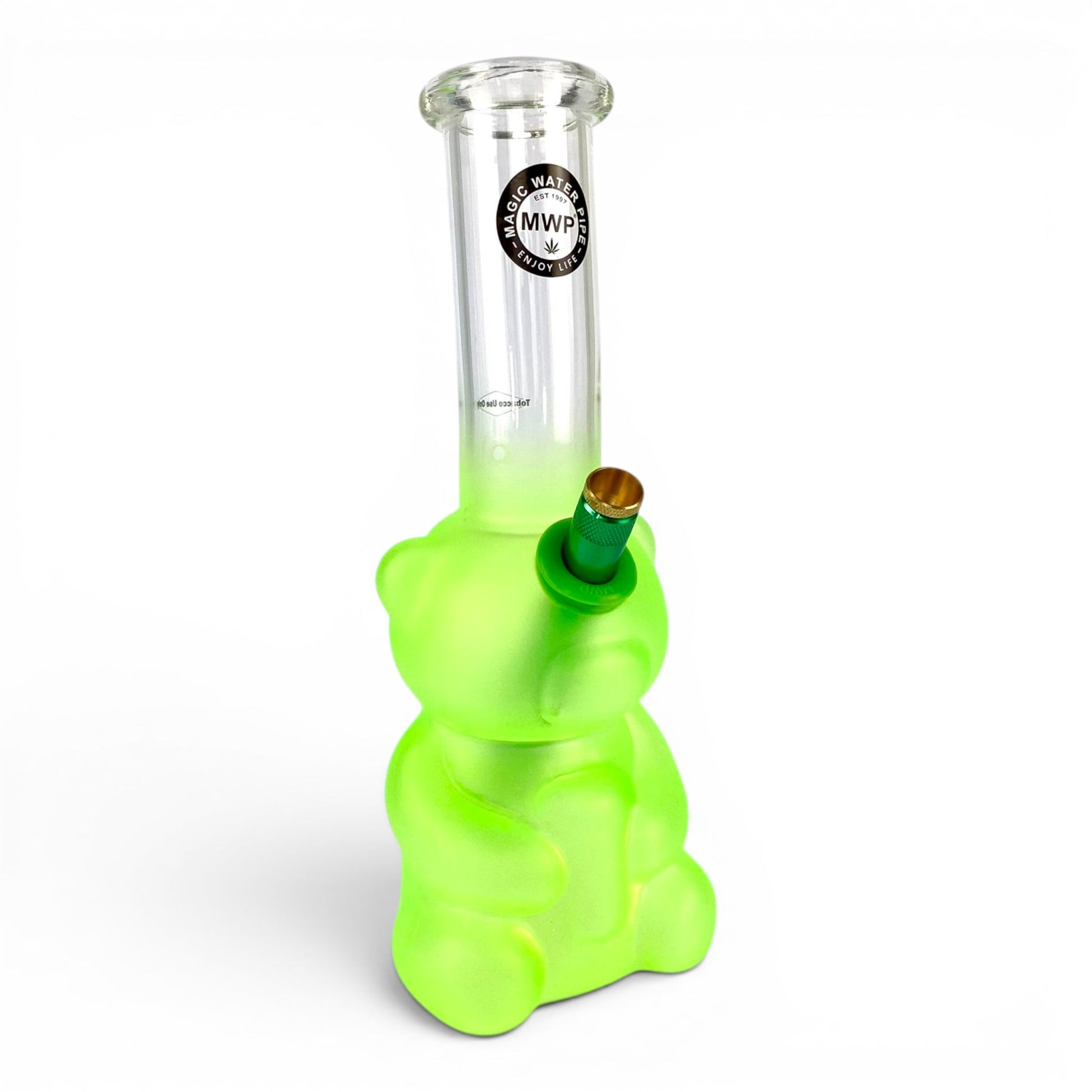 MWP Green Gummy Bear Bong 27cm - The Bong Baron