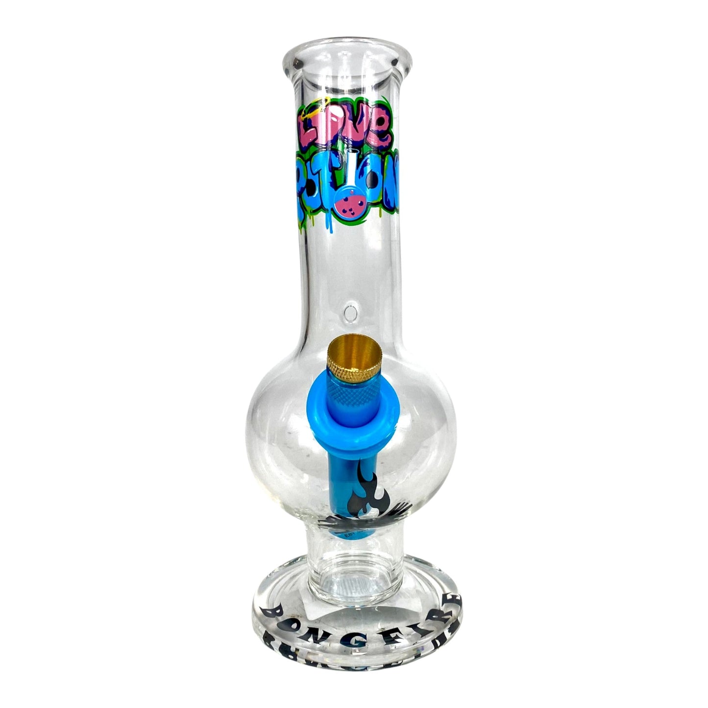 MWP Love Potion Bongfire Glass Bonza Bong 20cm - The Bong Baron