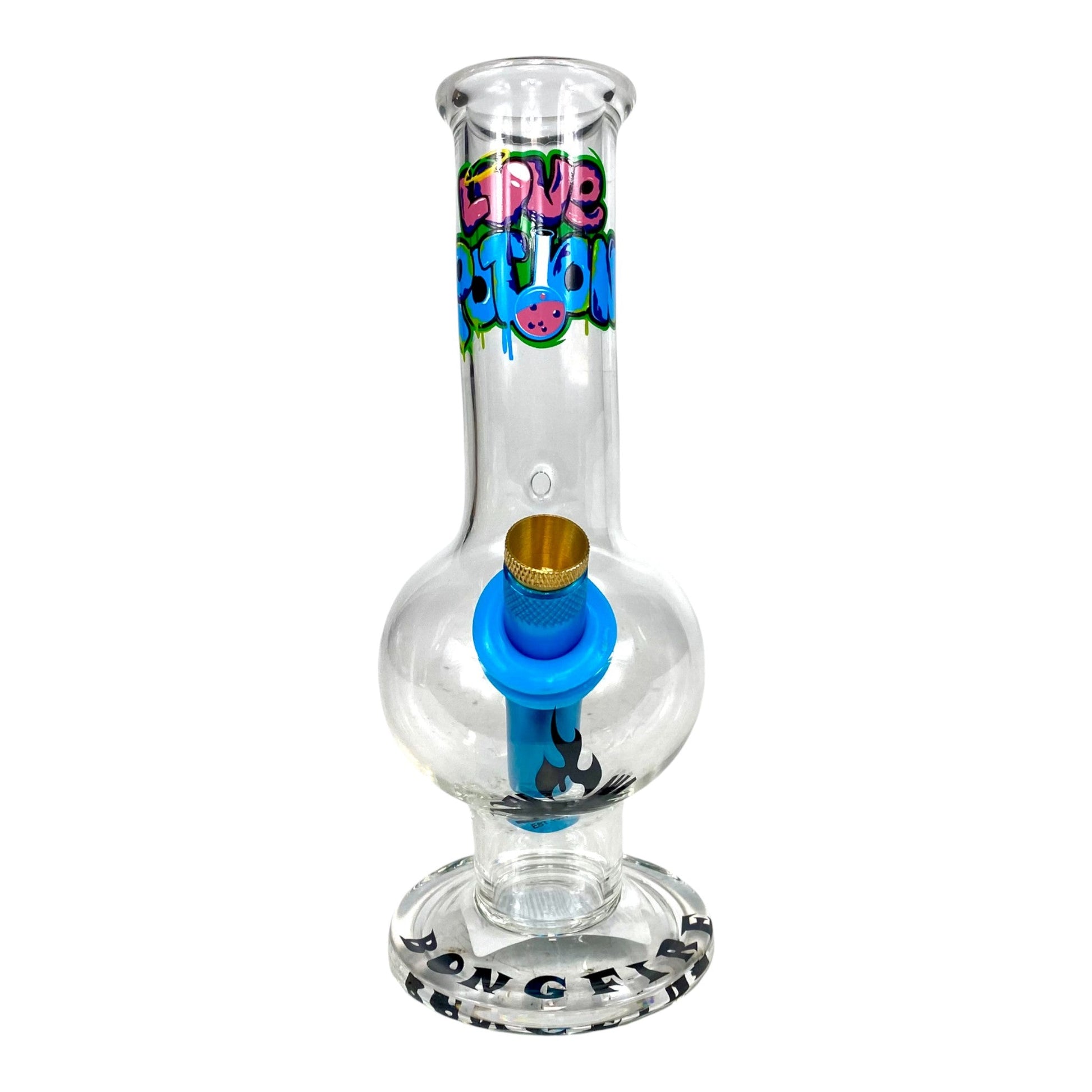 MWP Love Potion Bongfire Glass Bonza Bong 20cm - The Bong Baron