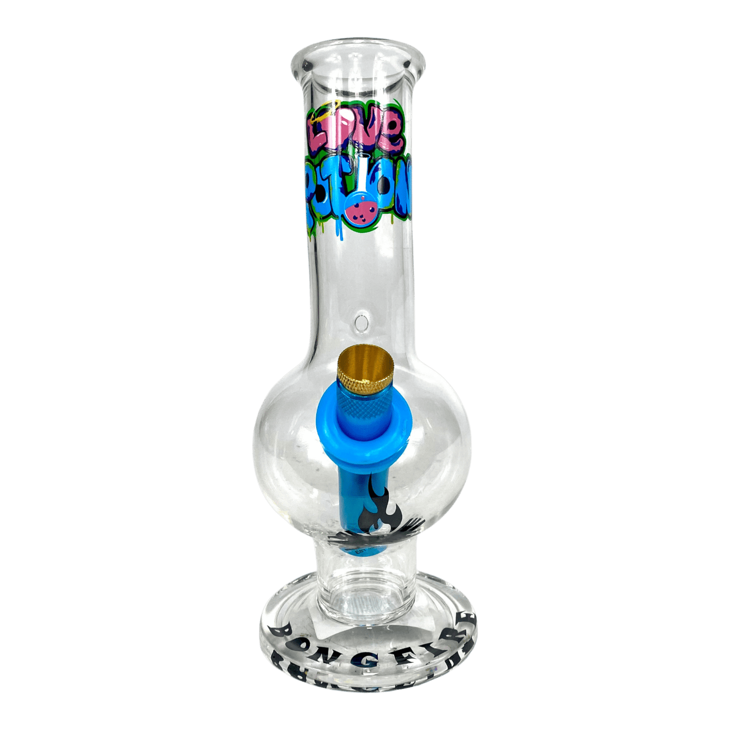 MWP Love Potion Bongfire Glass Bonza Bong 20cm - The Bong Baron