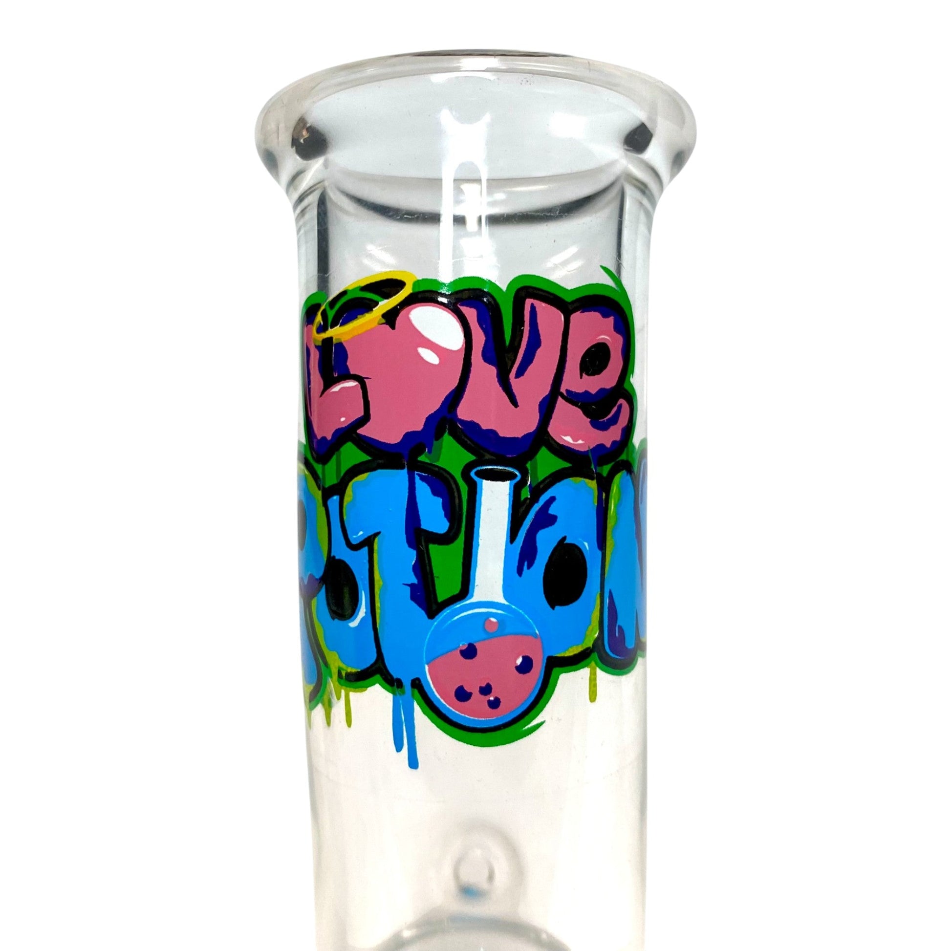 MWP Love Potion Bongfire Glass Bonza Bong 20cm - The Bong Baron