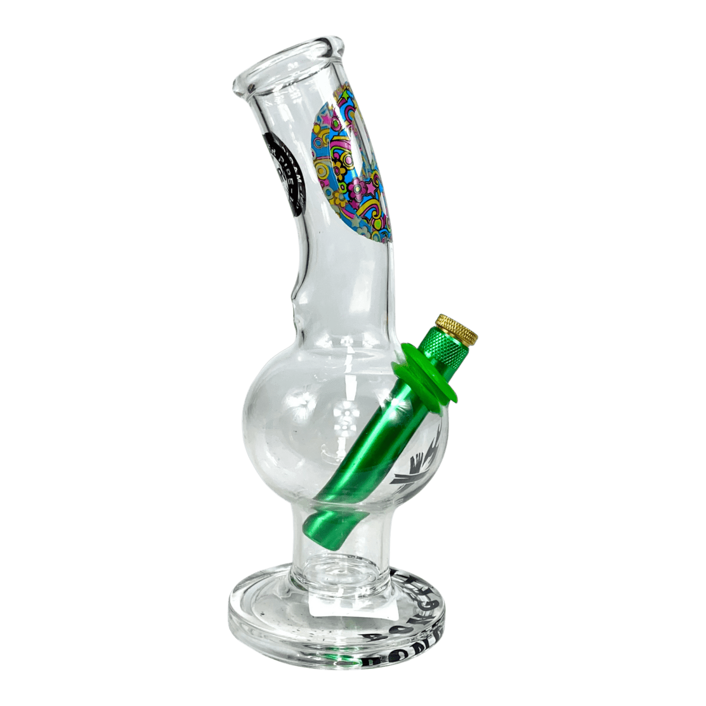 MWP Peace Bongfire Glass Bottom Bonza Bong 20cm - The Bong Baron
