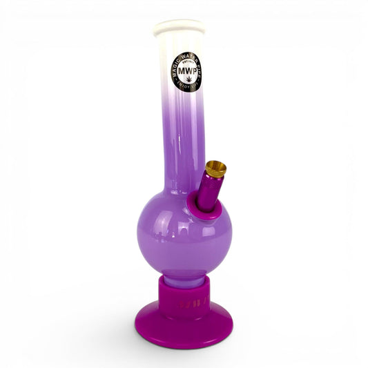 MWP Purple Colour Fade Bong 25cm - The Bong Baron