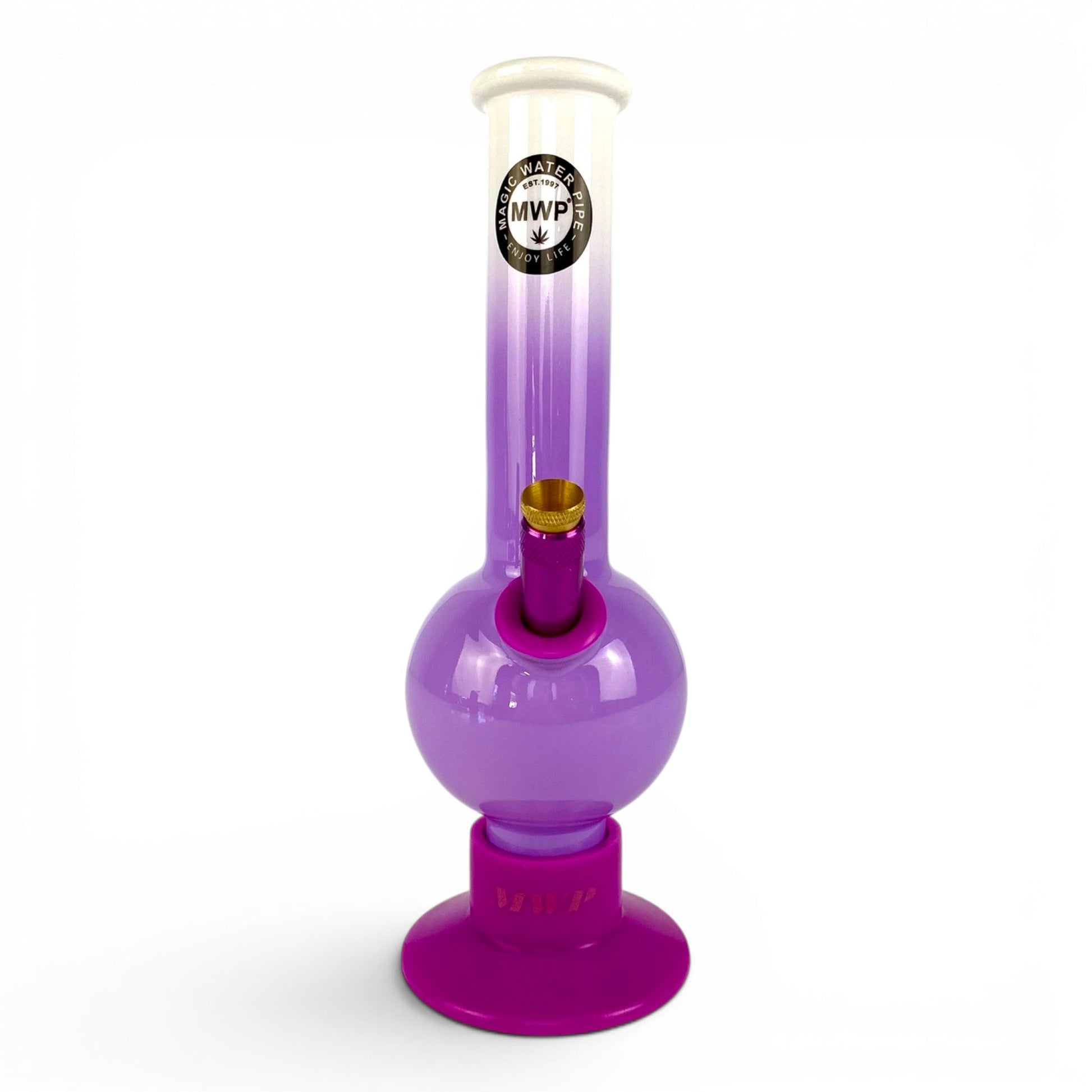 MWP Purple Colour Fade Bong 25cm - The Bong Baron