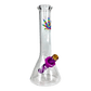 MWP Rainbow Leaf Bonza Beaker Bong 20cm - The Bong Baron