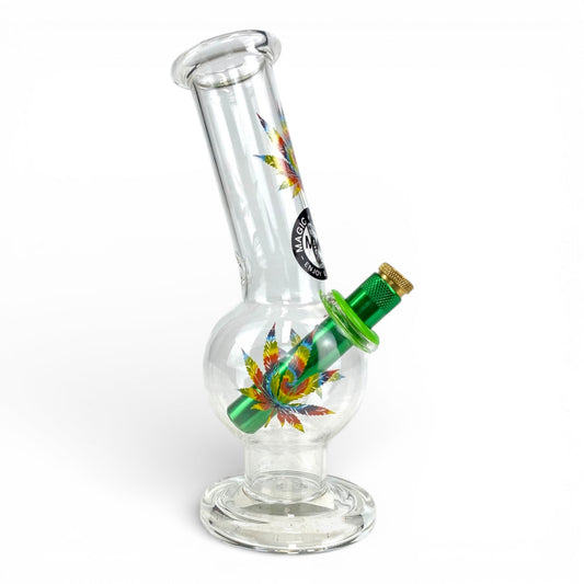 MWP Rainbow Leaf Bubble Bong 20cm - The Bong Baron
