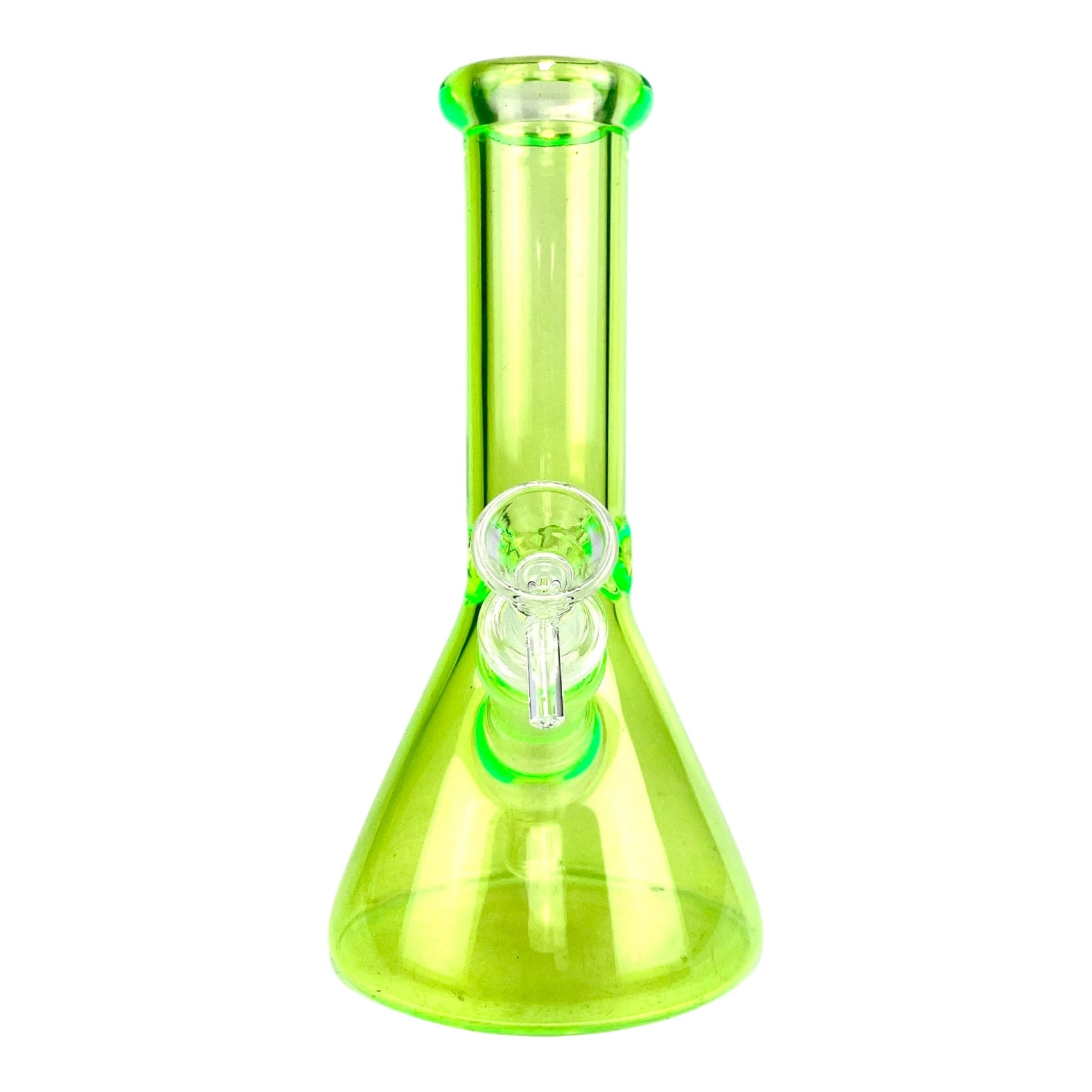 Neon Green Glass Beaker Bong 20cm - The Bong Baron