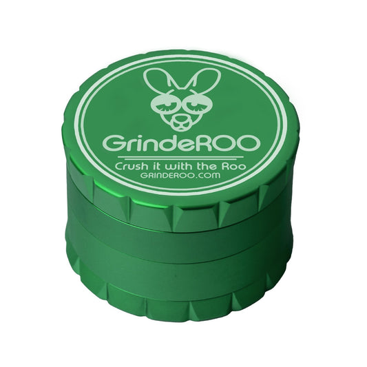 OG GrindeROO Premium 4pc 63mm Metal Herb Grinder - The Bong Baron