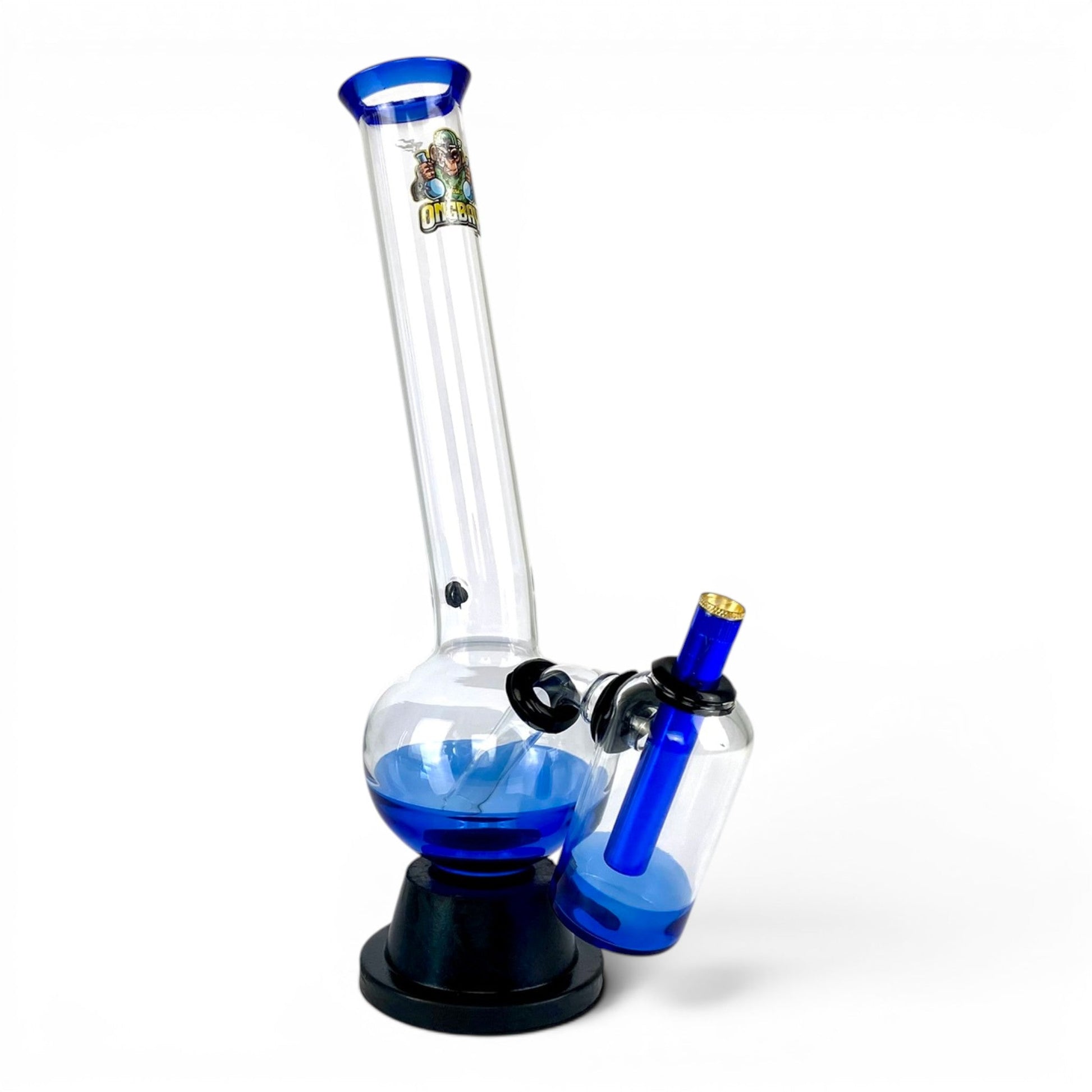 Ongbay Blue Lagoon Double Chamber Bong 36cm - The Bong Baron