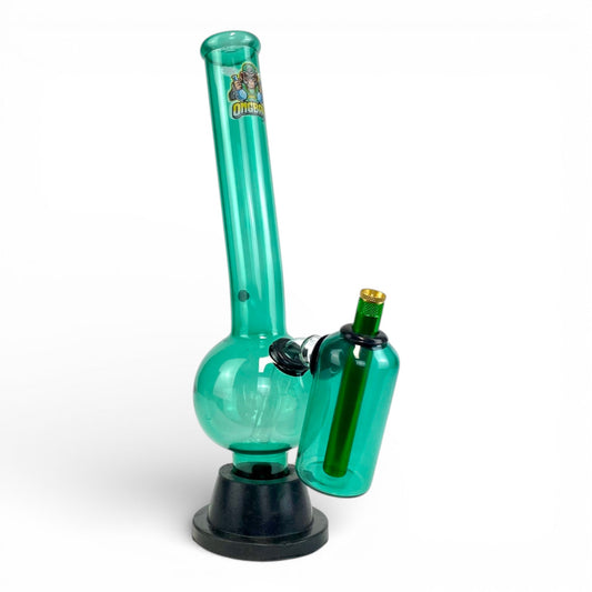 Ongbay Double Chamber Bubble Bong 36cm Teal - The Bong Baron