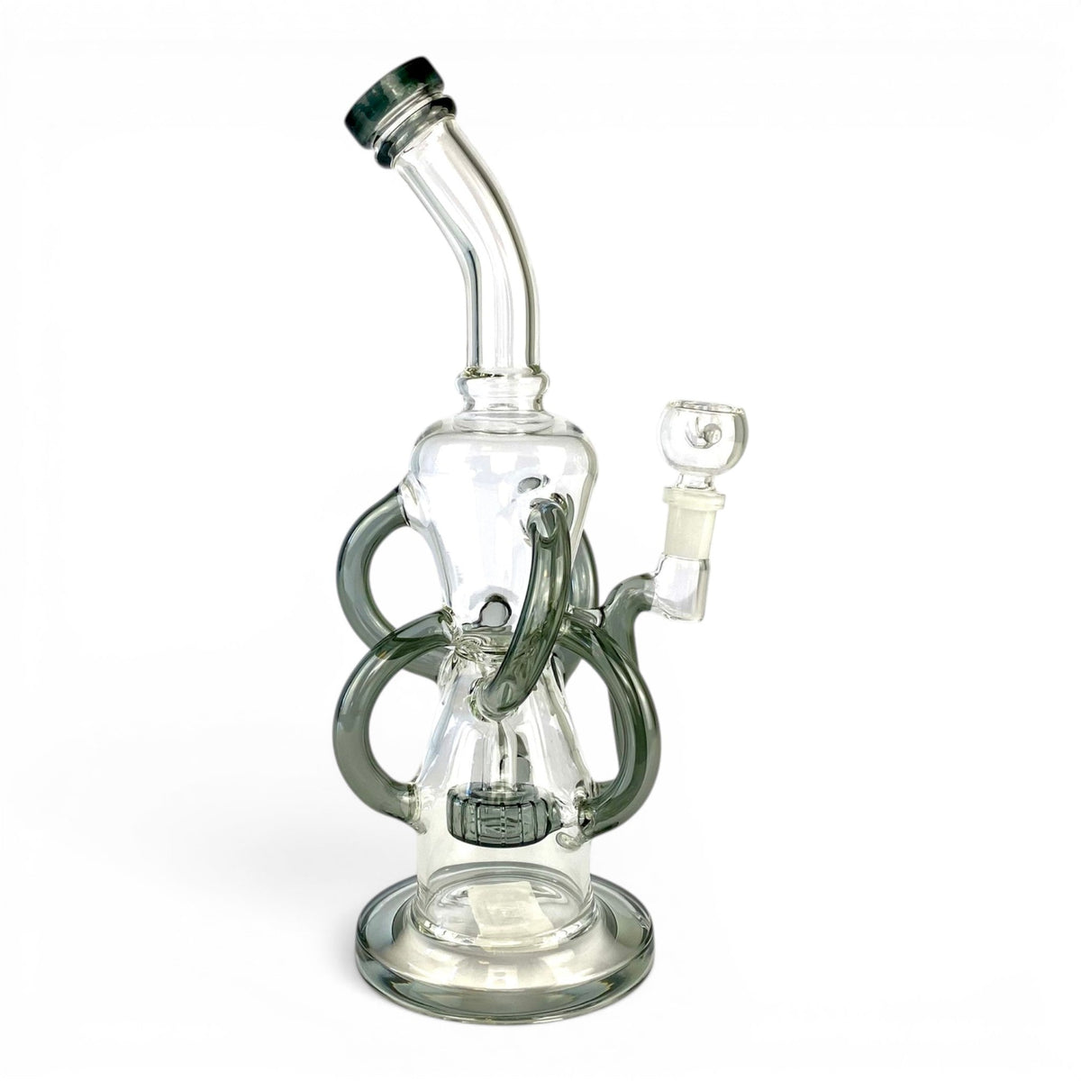 Orbit Drum Recycler Bong 32cm Ash - The Bong Baron