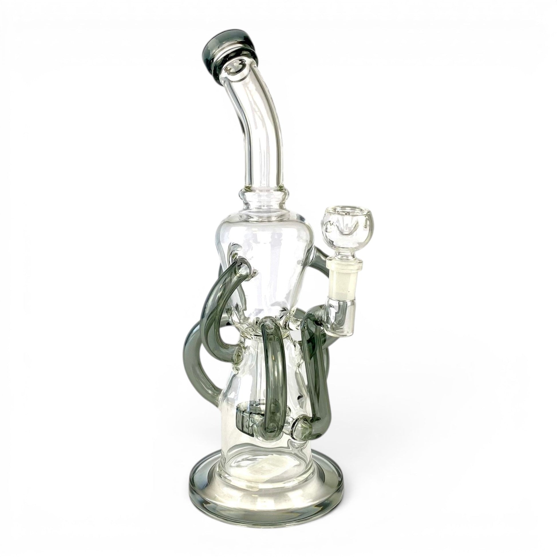 Orbit Drum Recycler Bong 32cm Ash - The Bong Baron