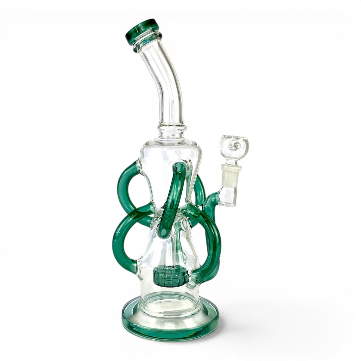 Orbit Drum Recycler Bong 32cm Teal - The Bong Baron