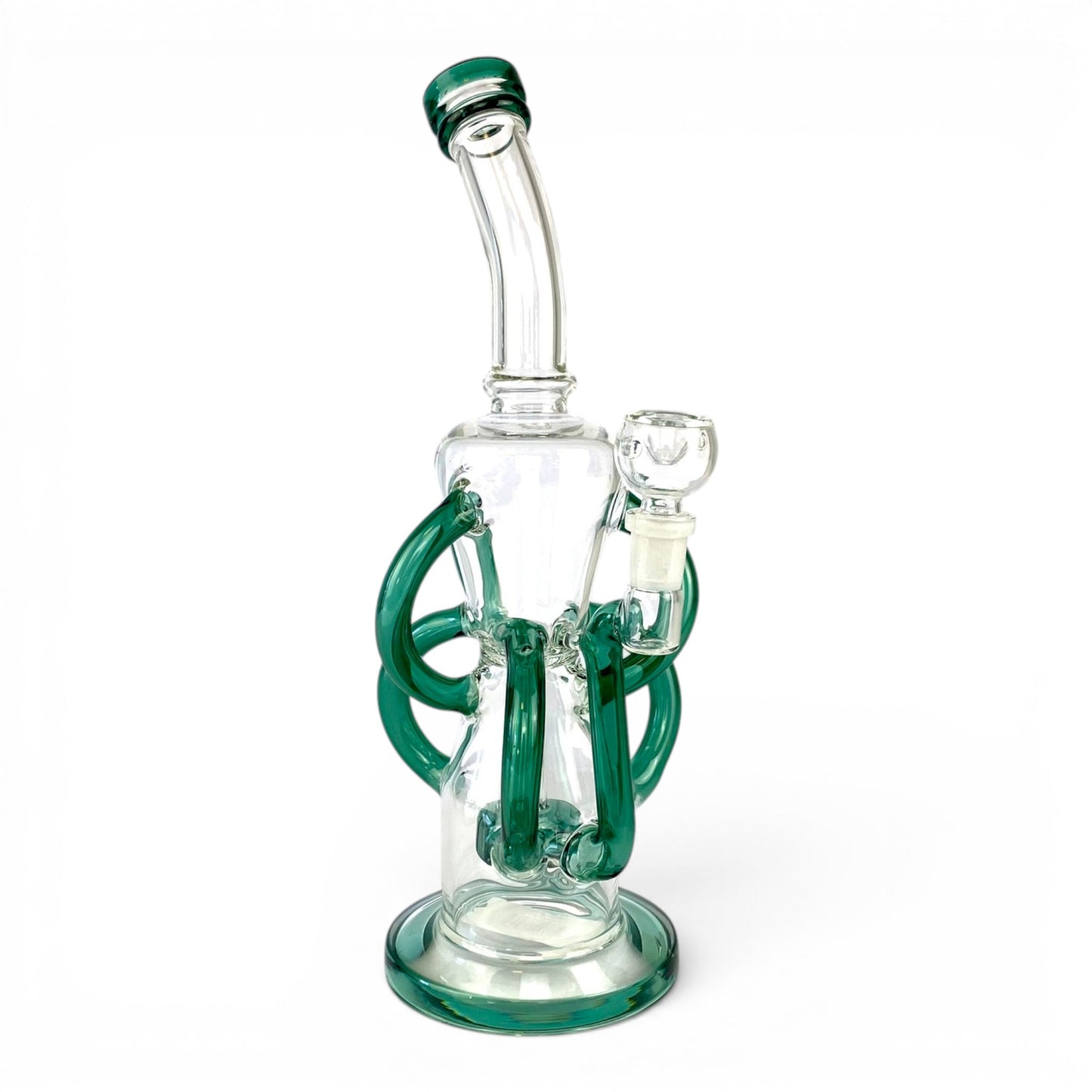 Orbit Drum Recycler Bong 32cm Teal - The Bong Baron