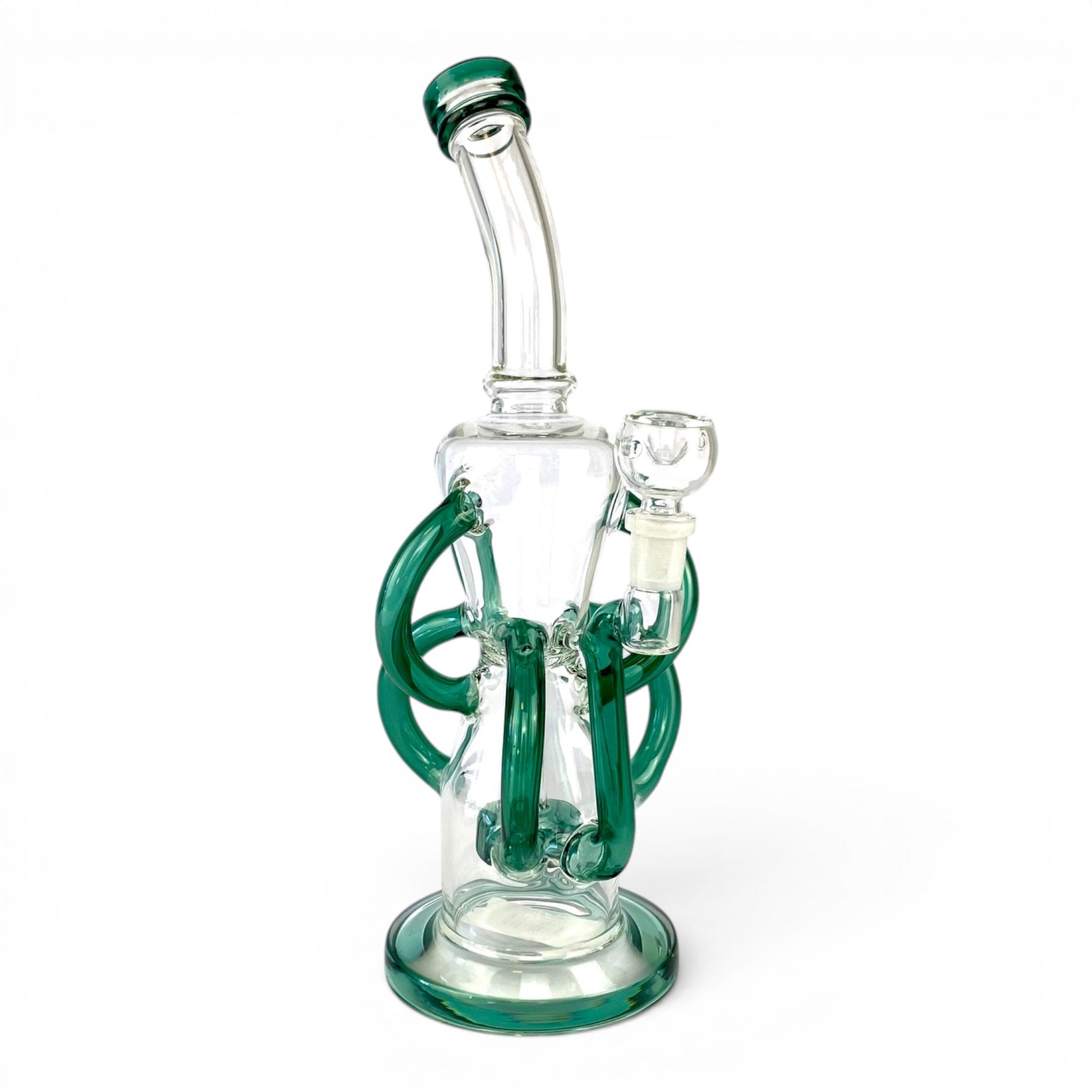 Orbit Drum Recycler Bong 32cm Teal - The Bong Baron