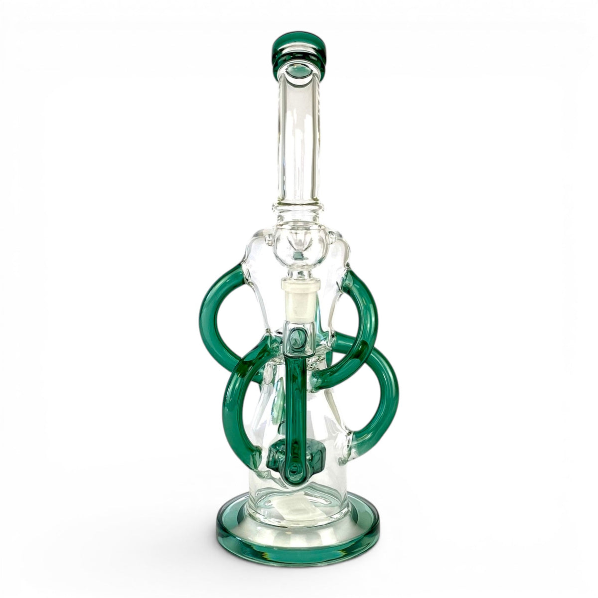 Orbit Drum Recycler Bong 32cm Teal - The Bong Baron