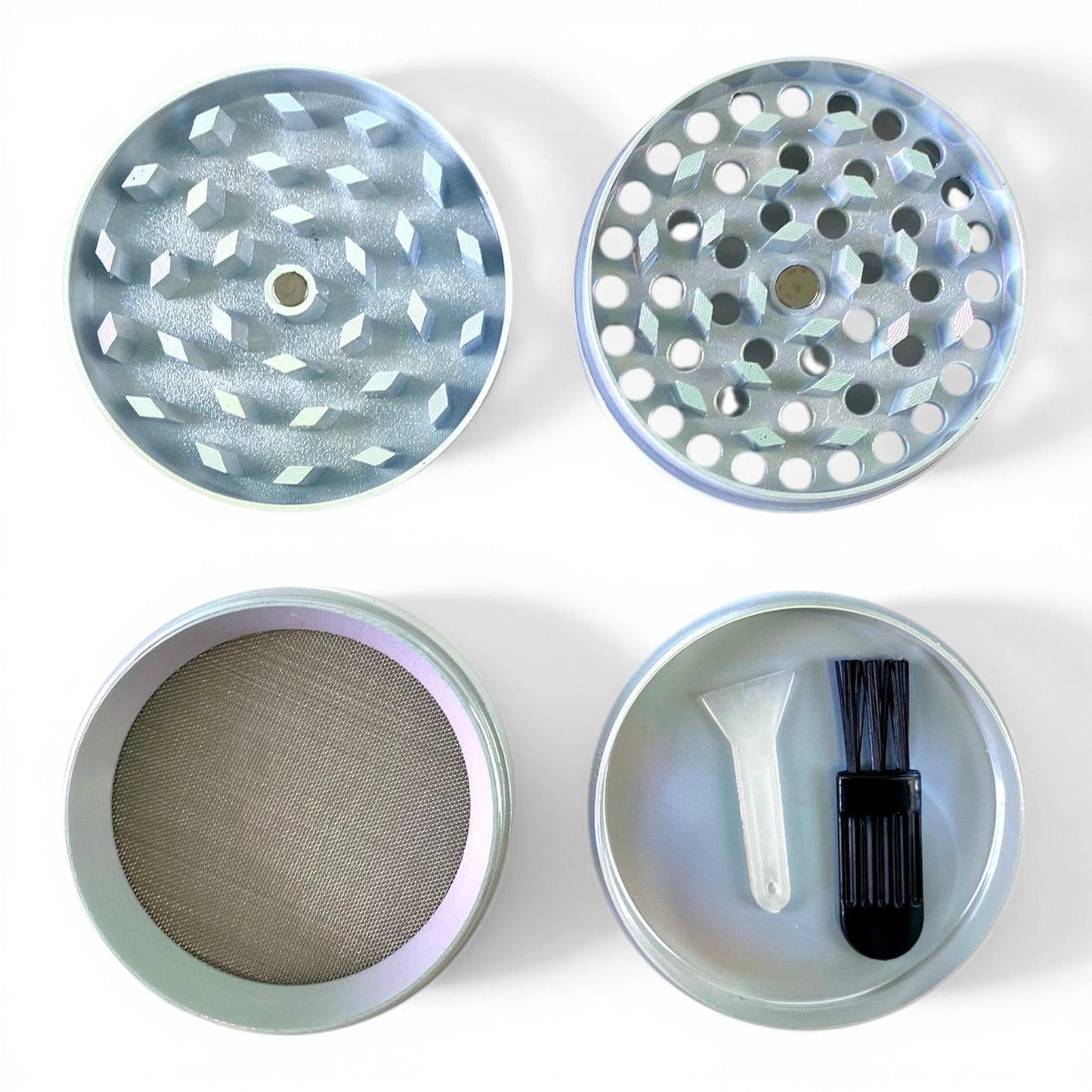 Pearl Herb Grinder 4 - Piece 50mm - The Bong Baron