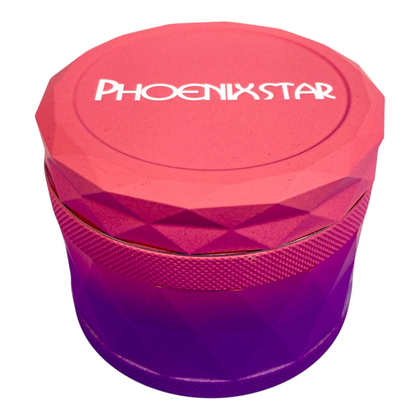 Phoenix 50mm 4 Piece Gradient Herb Grinder Pink Purple - The Bong Baron