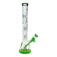 Phoenix 7mm Heavy Duty Double Perc Beaker Bong 33cm Green - The Bong Baron